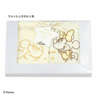 ディズニー「スターハピネス」 DS-9015　ウォッシュタオル2P