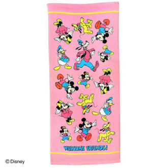 ディズニーキャラクター「ウェルカムパーティー」 DS-9205　フェイスタオル1P