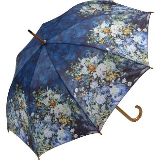 名画木製ジャンプ傘（ルノワール「大きな花瓶」）