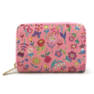 【ai sayama】アイ サヤマ　ジャバラカードケース　猫花