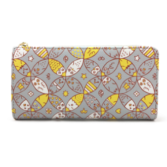 【ai sayama】アイ サヤマ　Ｌ字長財布　フクロウ七宝