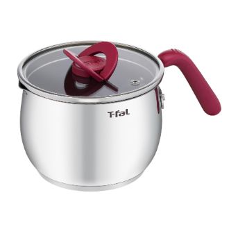 【T-faL】ティファール　オプティスペース IHステンレス マルチポット　16ｃｍ　ルージュ