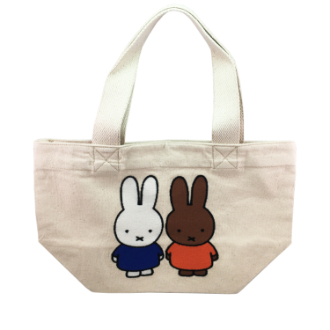 ミッフィー 刺繍ランチトート（刺繍）ミッフィー＆メラニー