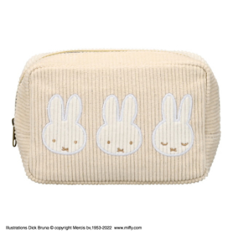 ミッフィー　角形ポーチ　「モーイ」（WH)