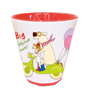 ココ メラミンカップ レッド