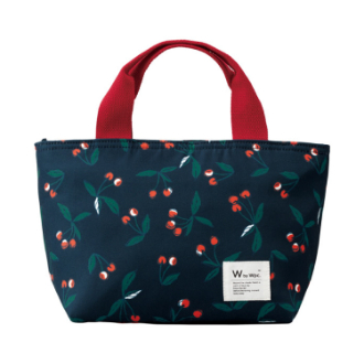 【WPC】保冷ランチバッグ　チェリーネイビー