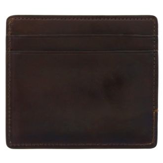 【Il Bussetto(イル・ブセット】 コンパクト　ウォレット　ダークブラウン