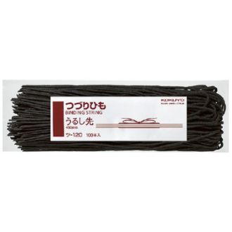 [コクヨ] つづりひもうるし先スフ糸16本長さ450mm100本