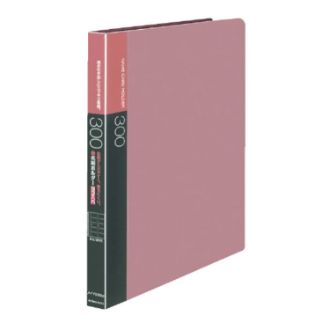 [コクヨ] 名刺ホルダー替紙式A4縦 30穴300名収容横入 ピンク