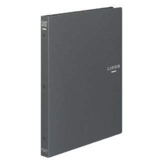 [コクヨ] クリヤーブック替紙式A4縦30穴18枚ポケット ダークグレー