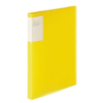 [コクヨ] クリヤーブック<キャリーオール> 固定式背ポケットタイプ　A4　縦40枚　黄
