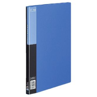 [コクヨ] クリヤーブック<ベーシック>横入れA4縦 20枚ポケット 青