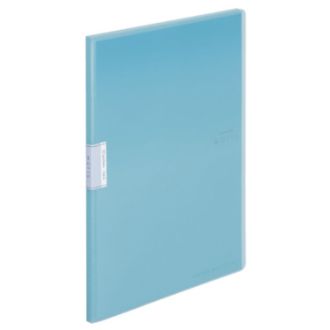 [コクヨ] クリヤーブック＜モッテ＞（固定式）A4縦 20枚ポケット 水色