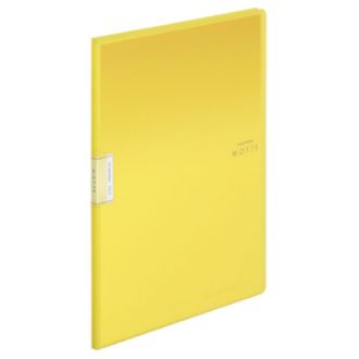 [コクヨ] クリヤーブック＜モッテ＞（固定式）A4縦 20枚ポケット 黄