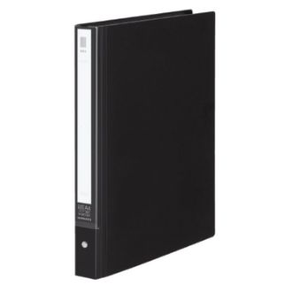 [コクヨ] クリヤーブック<NEOS>替紙式ワイドA4縦30穴20枚 ブラック