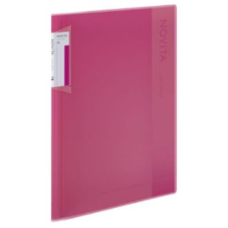 [コクヨ] クリヤーブック〈ノビータ〉（固定式）A4 20枚 ピンク
