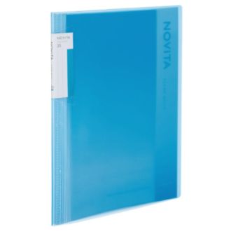 [コクヨ] クリヤーブック〈ノビータ〉（固定式）B5 20枚 ライトブルー