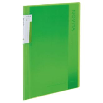 [コクヨ] クリヤーブック〈ノビータ〉（固定式）B5 20枚 ライトグリーン
