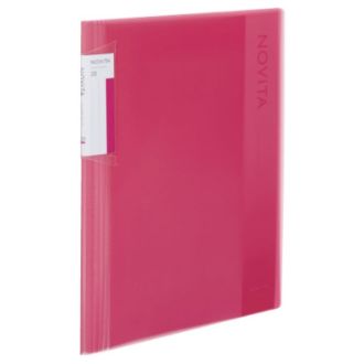 [コクヨ] クリヤーブック〈ノビータ〉（固定式）B5 20枚 ピンク