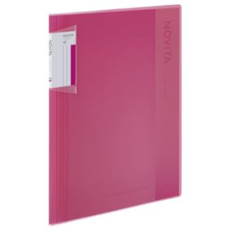 [コクヨ] クリヤーブック〈ノビータ〉（固定式）A4 40枚 ピンク