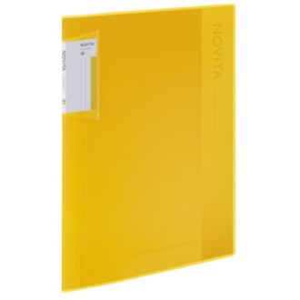 [コクヨ] クリヤーブック〈ノビータ〉（固定式）A4 40枚 黄