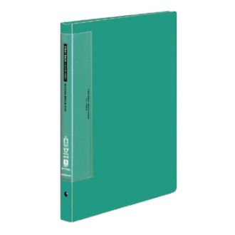 [コクヨ] クリヤーブックウェーブカット替紙式A4縦 17枚 緑