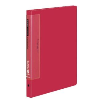 [コクヨ] クリヤーブックウェーブカット替紙式A4縦 17枚 赤