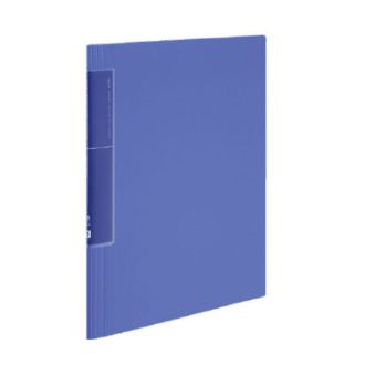 [コクヨ] クリヤーブック ウェーブカット<ノビータ>固定A4縦20枚 青