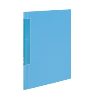[コクヨ] クリヤーブック ウェーブカット<ノビータ>固定A4縦20枚 水色