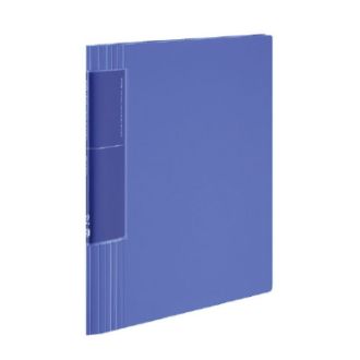 [コクヨ] クリヤーブック ウェーブカット<ノビータ>固定A4縦 60枚 青