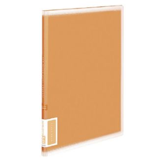 [コクヨ] クリヤーブック<コロレー>固定式A4縦 20枚ポケット オレンジ