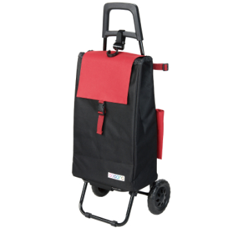 【cocoro】ココロ　ショッピングカート　スタンダードタイプ　バイカラー　BLACK×RED