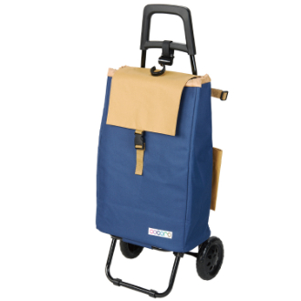 【cocoro】ココロ　ショッピングカート　スタンダードタイプ　バイカラー　NAVY×BEIGE