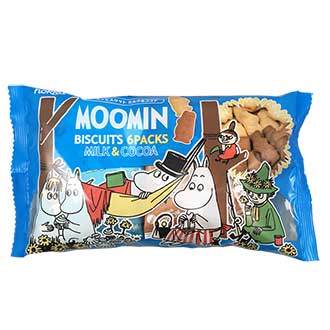 北陸製菓 ムーミンビスケット　ミルク＆ココア  6袋入り
