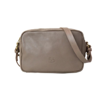 【IL BISONTE】イルビゾンテ　スクエアクロスボディバッグ　BCR296　グレー