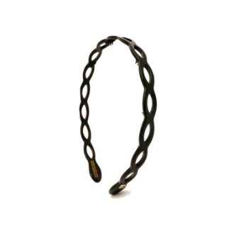 【ALEXANDRE DE PARIS】アレクサンドル ドゥ パリ　カチューシャ AHB-1573　N-NOIR