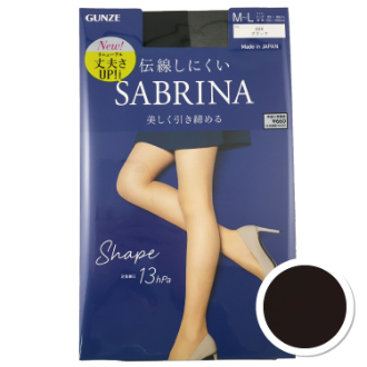 【SABRINA】サブリナ　シェイプ13hPaストッキング　SB520　ブラック　M～L