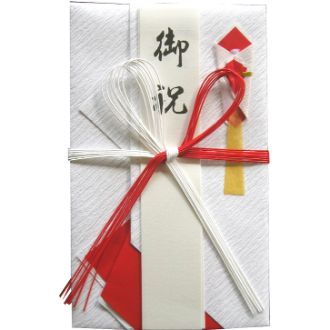 檀紙　赤白7本　蝶結び