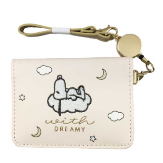 【SNOOPY】スヌーピー　ドリーミーオープンパスケース　ＢＥ