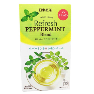 日東紅茶　アロマハウス　ペパ－ミント＆レモンバーム（10バッグ入）