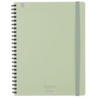 [コクヨ]ソフトリング<スーファ>4ミリ方眼 A5変形 80枚 グリーン