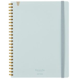 [コクヨ]ソフトリング<スーファ>4ミリ方眼 A5変形 80枚 ライトブルー