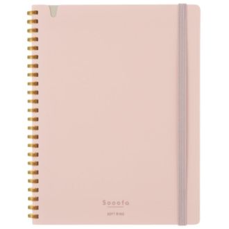 [コクヨ]ソフトリング<スーファ>4ミリ方眼 A5変形 80枚 ピンク