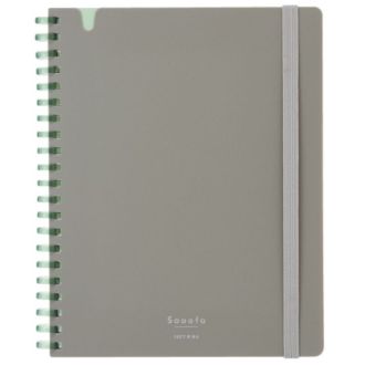 [コクヨ]ソフトリング<スーファ>4ミリ方眼 B6変形 80枚 ウォームグレー