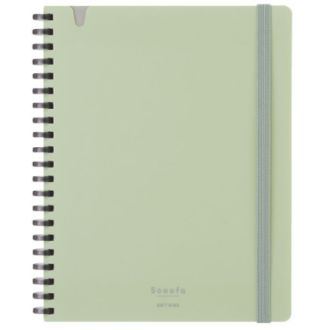 [コクヨ]ソフトリング<スーファ>4ミリ方眼 B6変形 80枚 グリーン