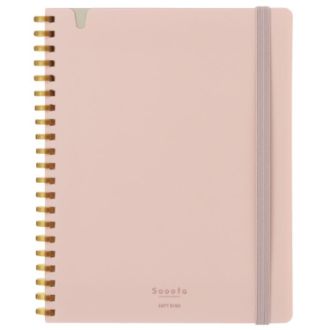 [コクヨ]ソフトリング<スーファ>4ミリ方眼 B6変形 80枚 ピンク