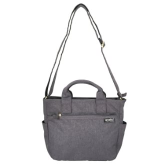 【anello】アネロ GRANDE　軽量はっ水 2WAY トートバッグ　グレー