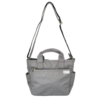 【anello】アネロ GRANDE　軽量はっ水 2WAY トートバッグ　ライトグレー