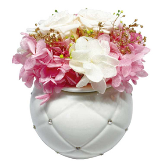 手元供養　花束のあたらしいおうち Ｍ（2寸から2.3寸） ピンク