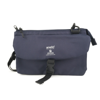 【anello】アネロ GRANDE　軽量はっ水 携帯・お財布ショルダー　ネイビー
